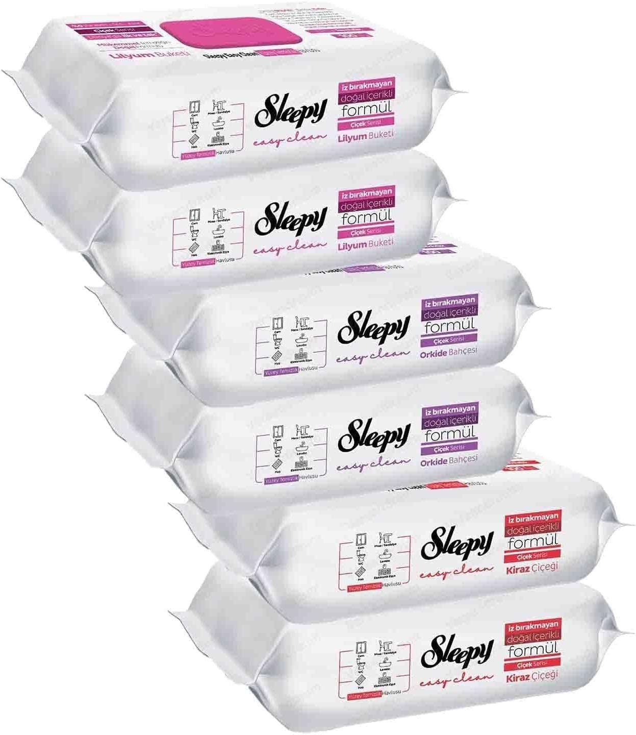 Uzman Sleepy Easy Clean im Set Reinigungstücher Feuchttücher Reinigung Reinigungstücher (Fusselfrei – hinterlässt keine Rückstände, Reißfest, Saugstark)