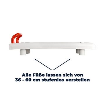 flexilife Badewannenhocker Badewannenbrett Wannensitz Sitzbrett - Griff integrierter Seifenablage