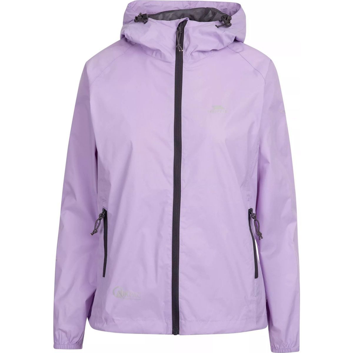 Trespass Outdoorjacke Qikpac Female Jacket Wasserdichte Damenjacke mit verstellbarer Kapuze und Packaway-Design