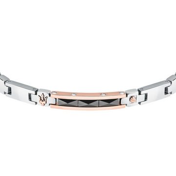 MASERATI Armband Bracelet IP BLACK CERAMIC Herren 100% Edelstahl (1-tlg)