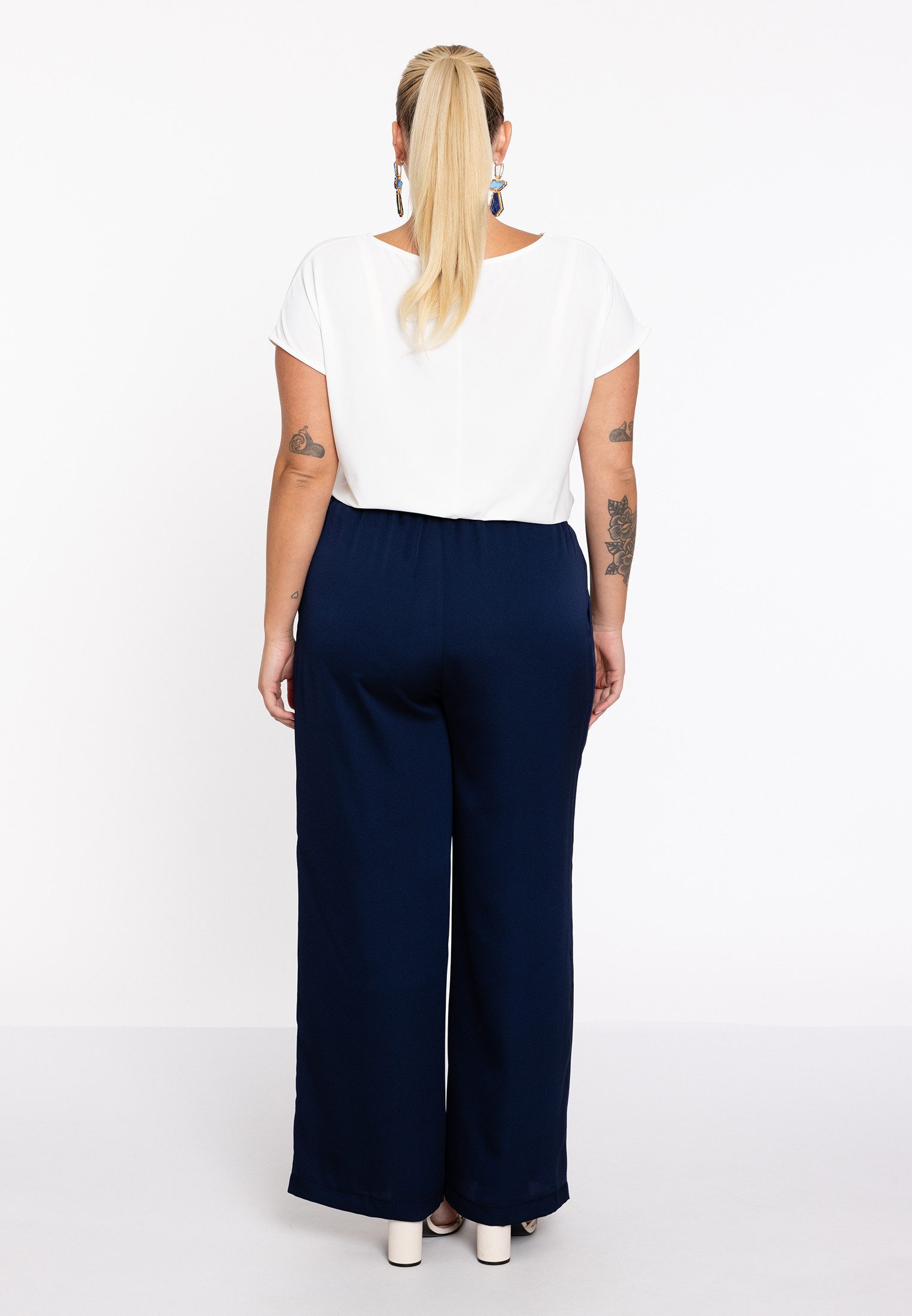 YOEK Bootcuthose Damen Hose mit Druck