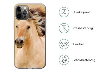 MuchoWow Handyhülle Pferde - Tiere - Mähne - Porträt, Handyhülle Apple iPhone 12 Pro, Smartphone-Bumper, Print, Handy