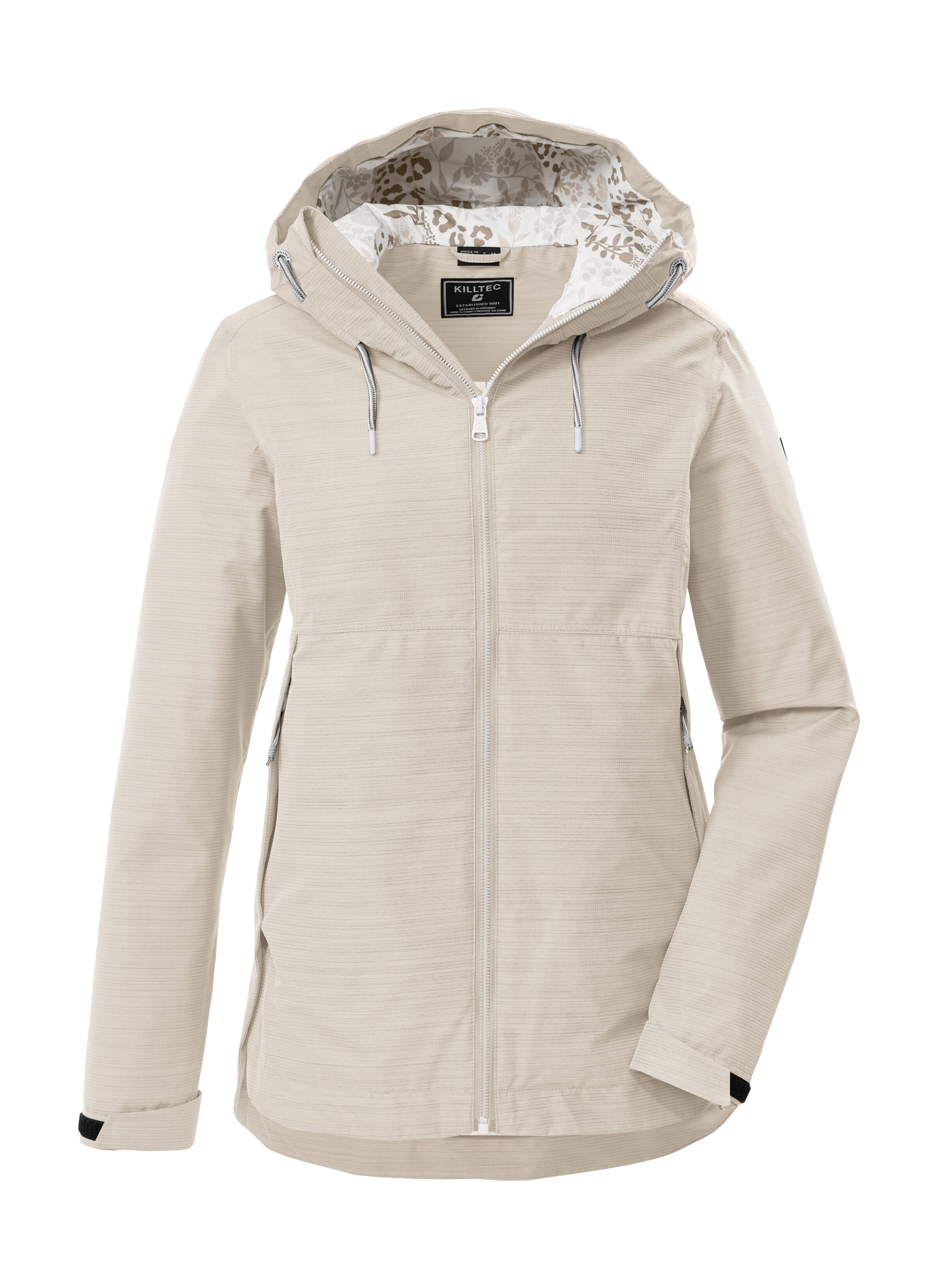 Killtec Funktionsjacke KOS 62 WMN JCKT Leichte, wasserdichte Damenjacke mit verstellbarer Kapuze