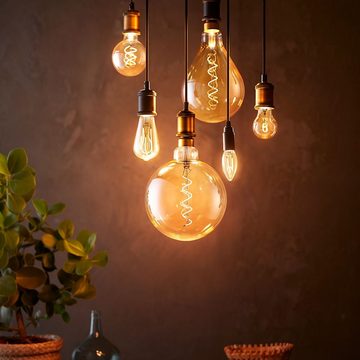 Philips LED-Leuchtmittel LED Lampe ersetzt 40W, E27, Birne - A160, klar, Vintage, 470lm, dimmba, n.v, warmweiss