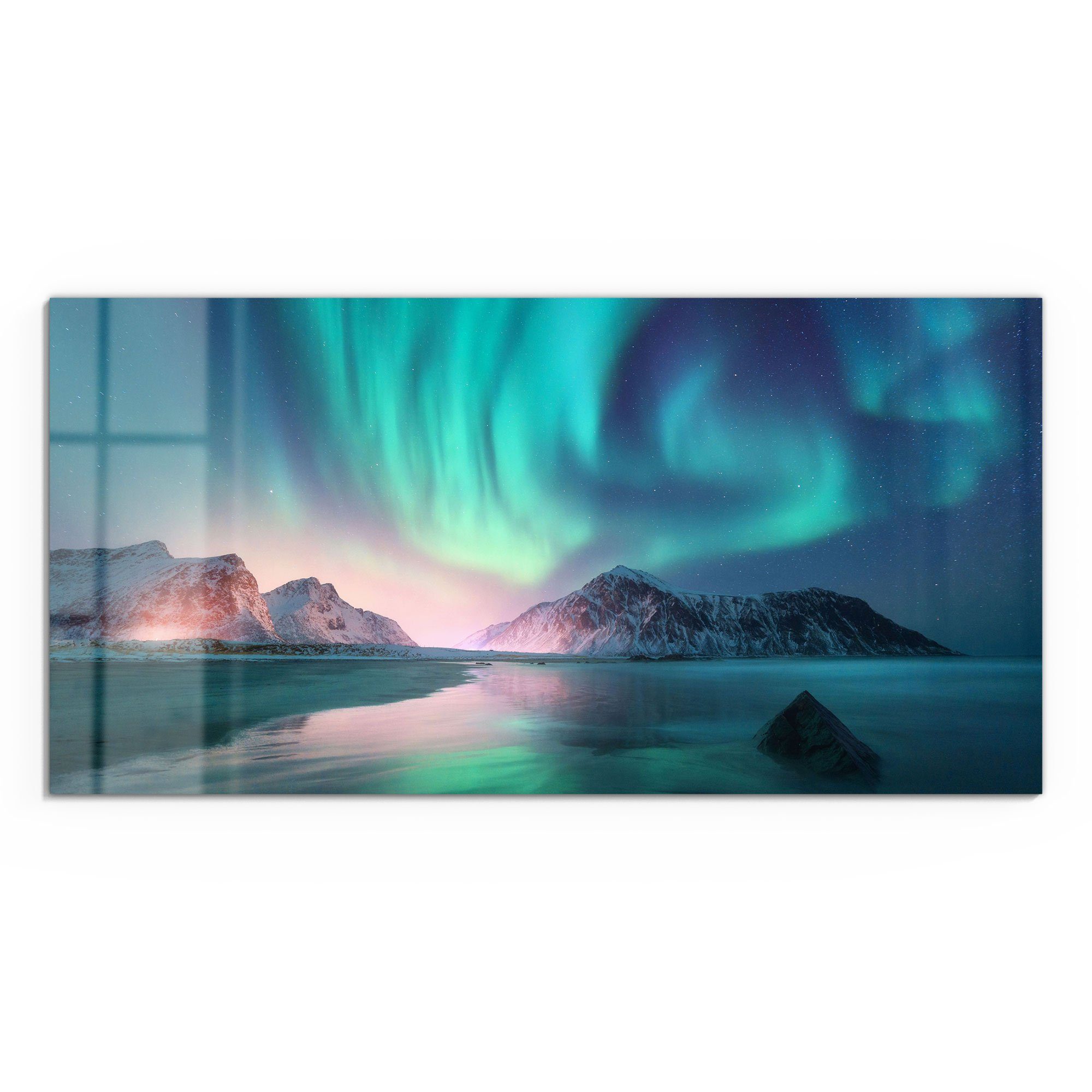 DEQORI Glasbild 'Das Nordlicht der Lofoten', günstig online kaufen