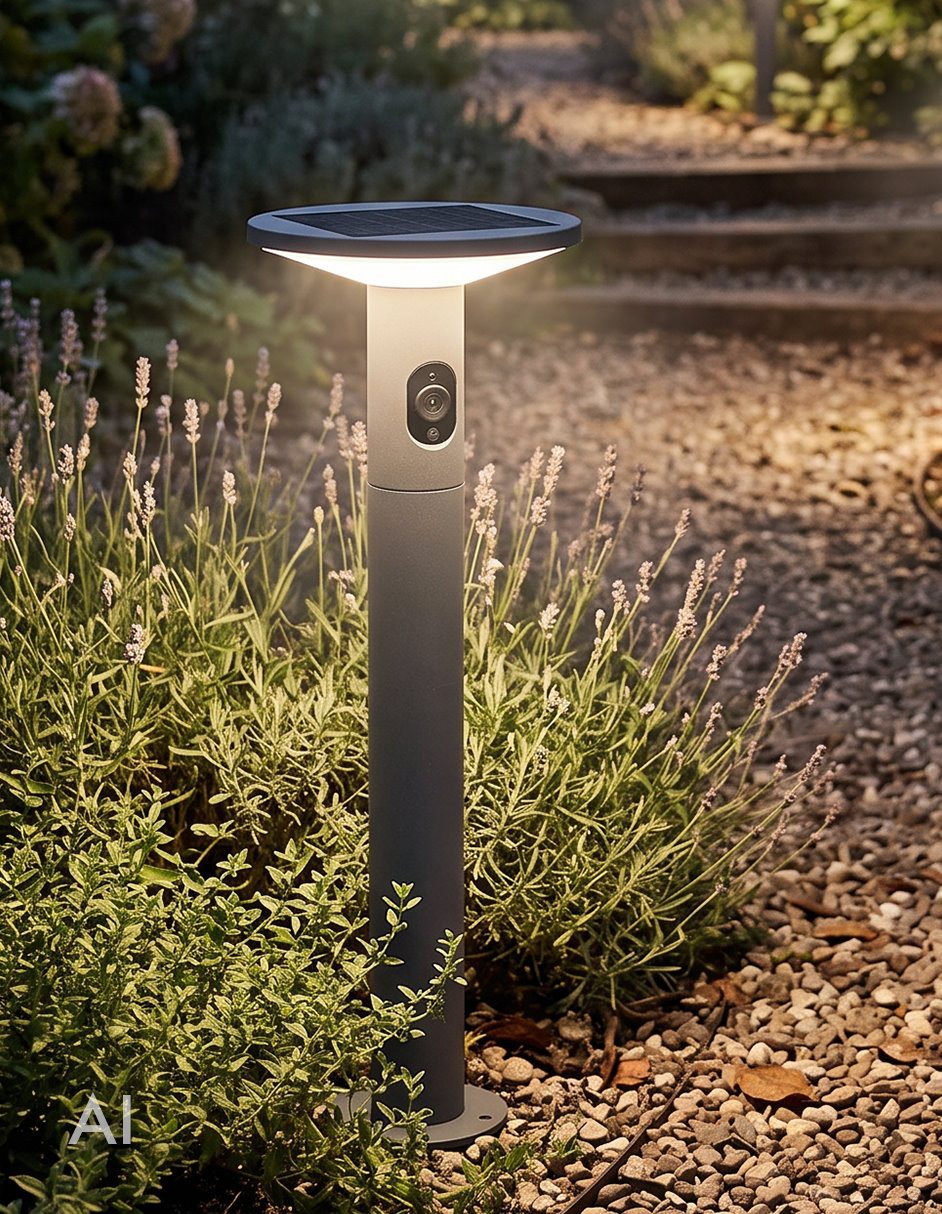 Produx LED Solarleuchte PRDX Mandulis circle Stand #27794 60cm, LED fest integriert, Warmweiss, Solar Wegeleuchte