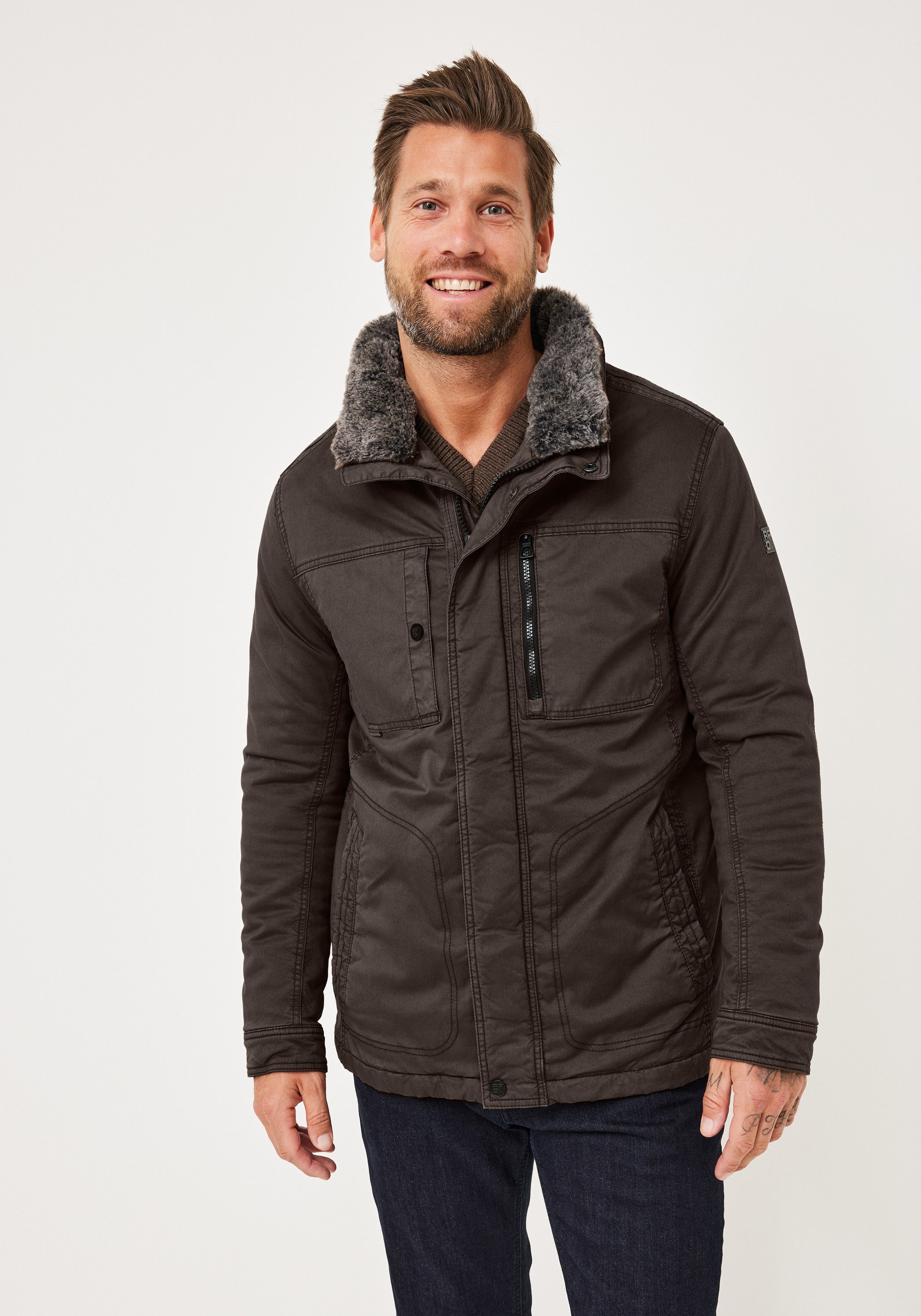Redpoint Winterjacke KEV Winterjacke aus Baumwolle mit Stretch