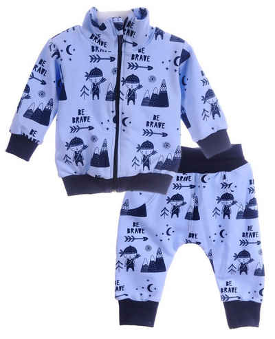 La Bortini Jogginganzug Baby Anzug Jacke und Hose Jogginganzug 62 68 74