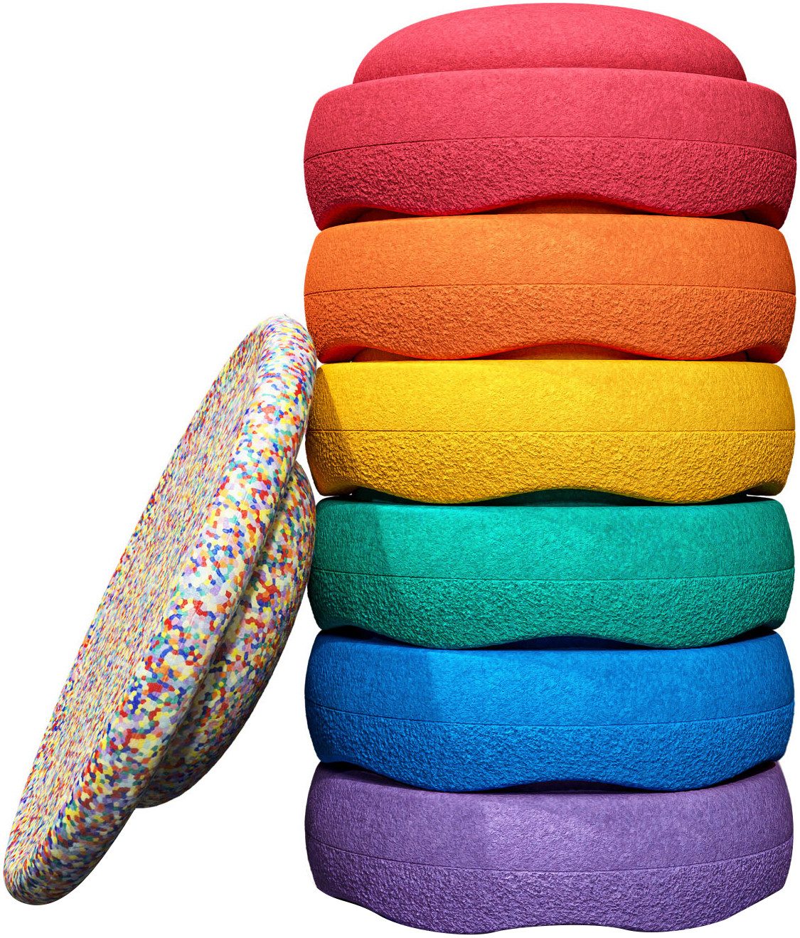 Stapelstein Balancetrainer Stapelstein® Rainbow Set classic, inklusive Balance Board