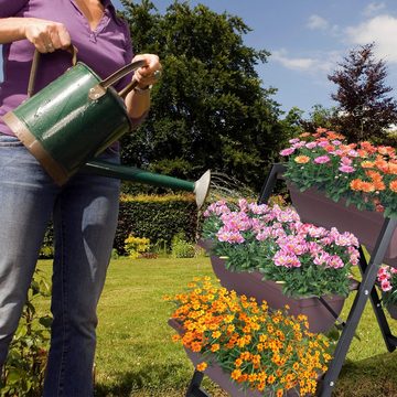 BIGTREE Pflanzentreppe Mehrstöckige Blumenständer mit Blumenkästen (5 St)