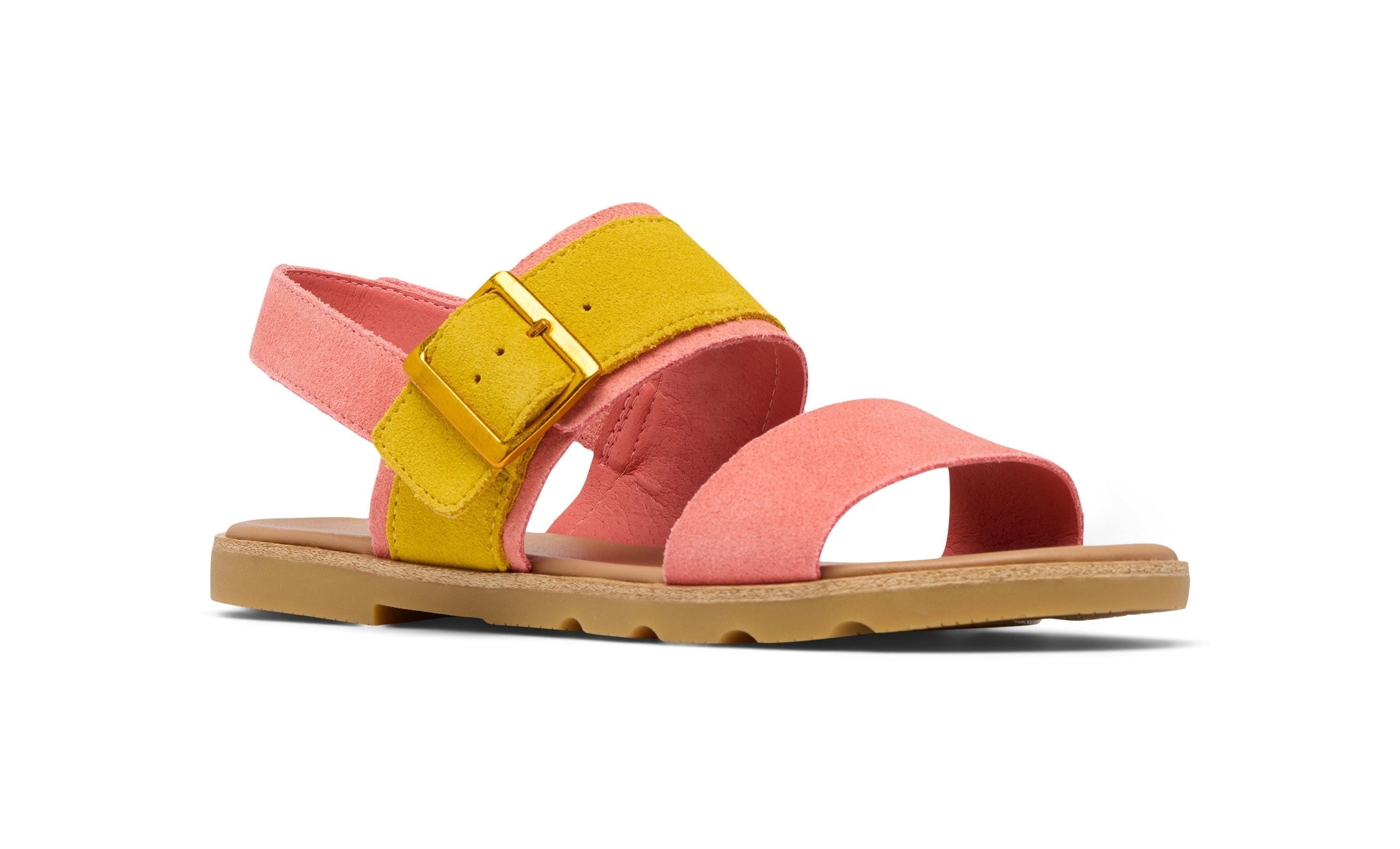 Sorel Ella III Slingback (Leder) korallrot/gelb Damen Sandale