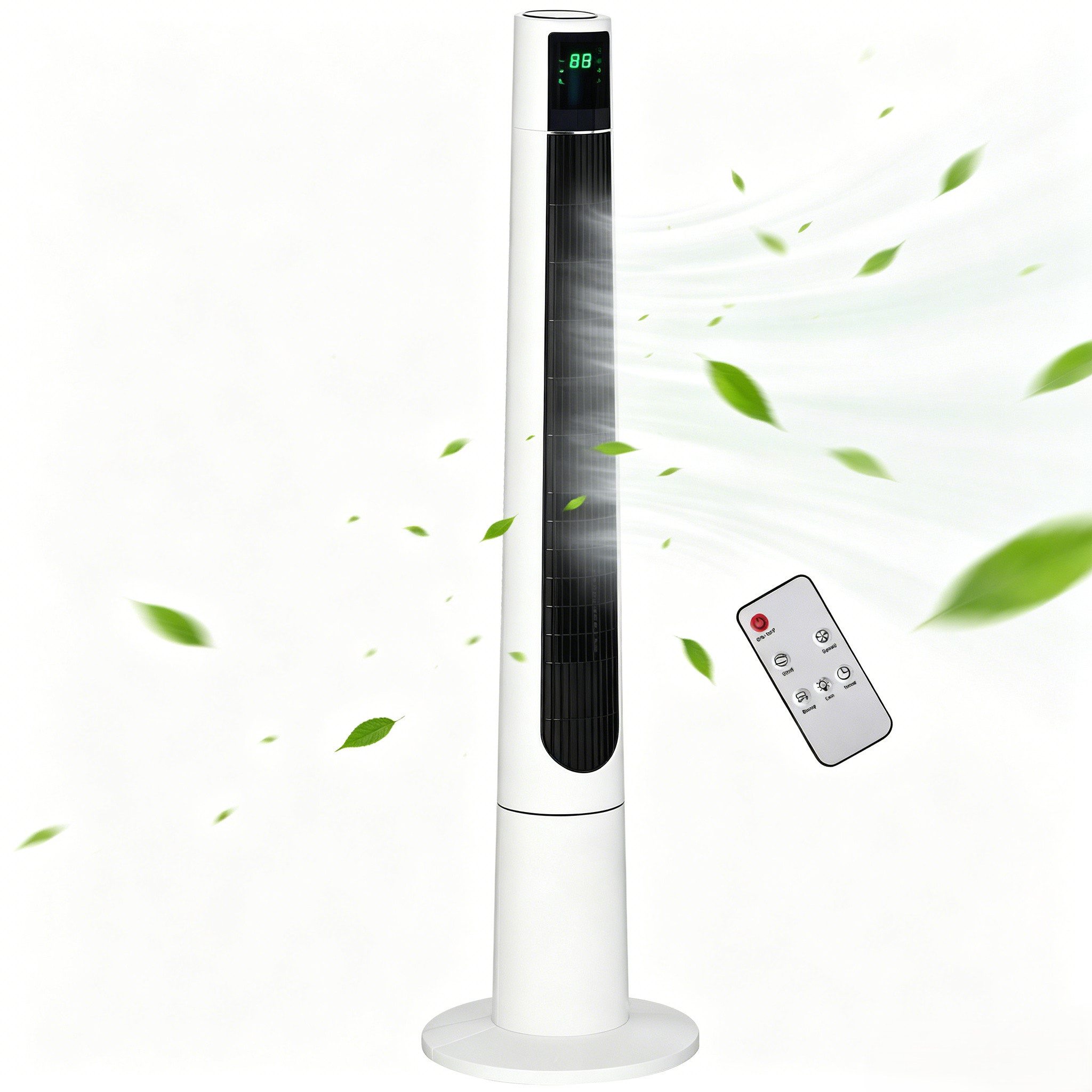 Turmventilator 2-in-1Turm-Luftkühler & Ionisator Luftreiniger Leiser Säulenventilator