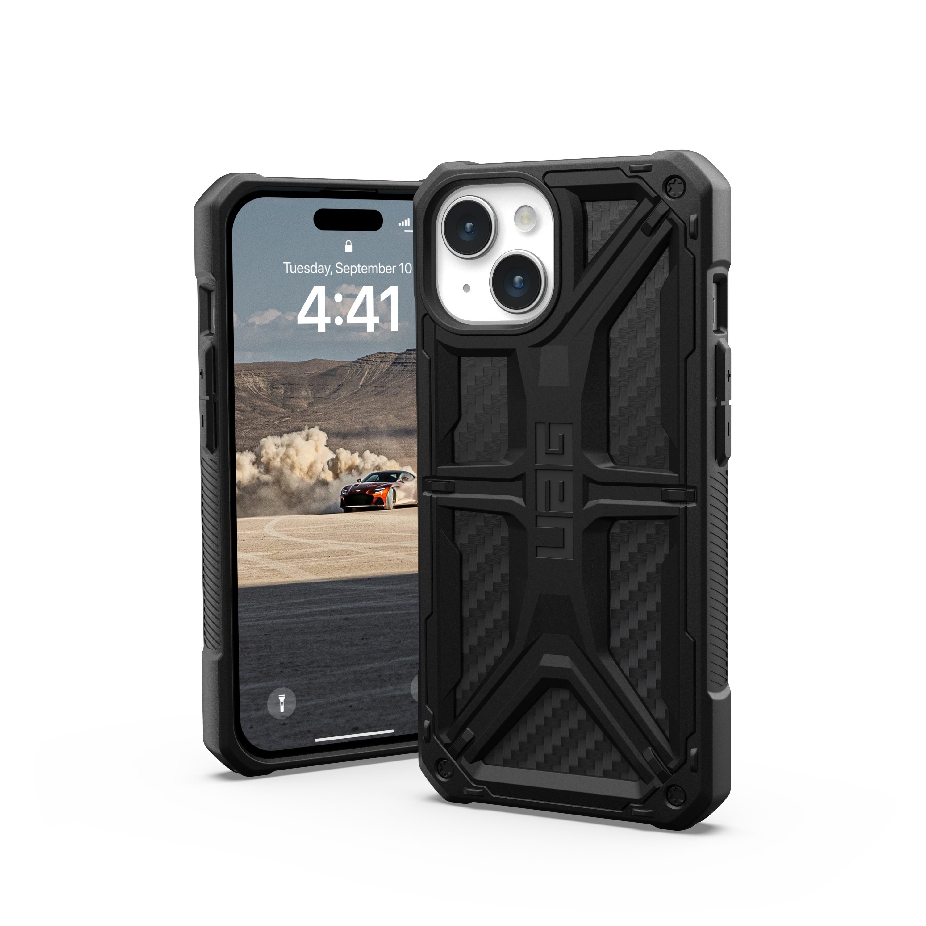 UAG Handyhülle Monarch - iPhone 15 Hülle, [Wireless-Charging kompatibel, Fallschutz nach Militärstandard]