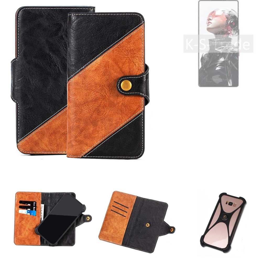 K-S-Trade Handyhülle für REDMAGIC 10S Pro+, Handyhülle Schutzhülle Bookstyle Case Wallet-Case Handy Cover