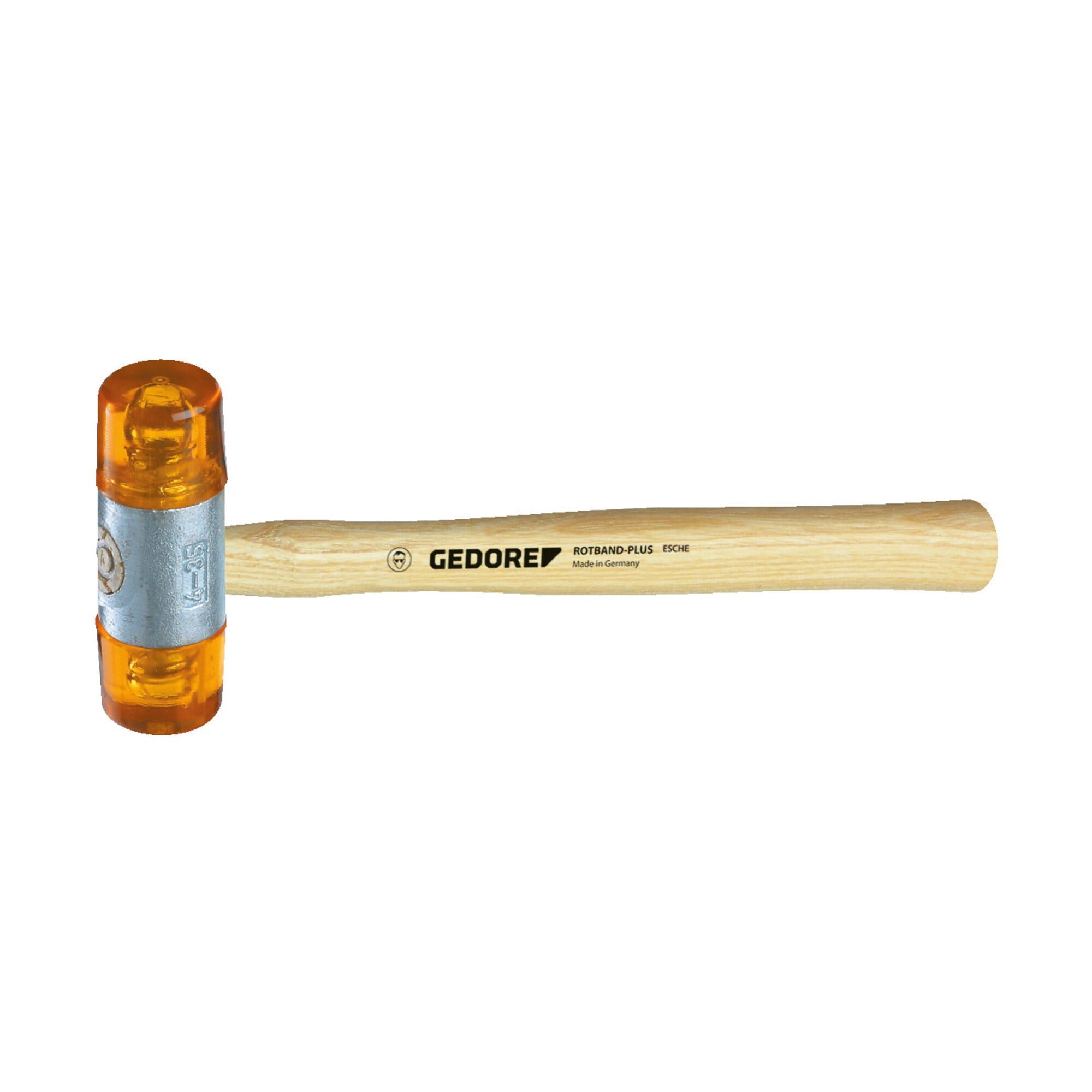 Gedore Hammer Gedore Plastikhammer, Ø 22 mm, Auswechselbare Köpfe aus Cellulose-Acet