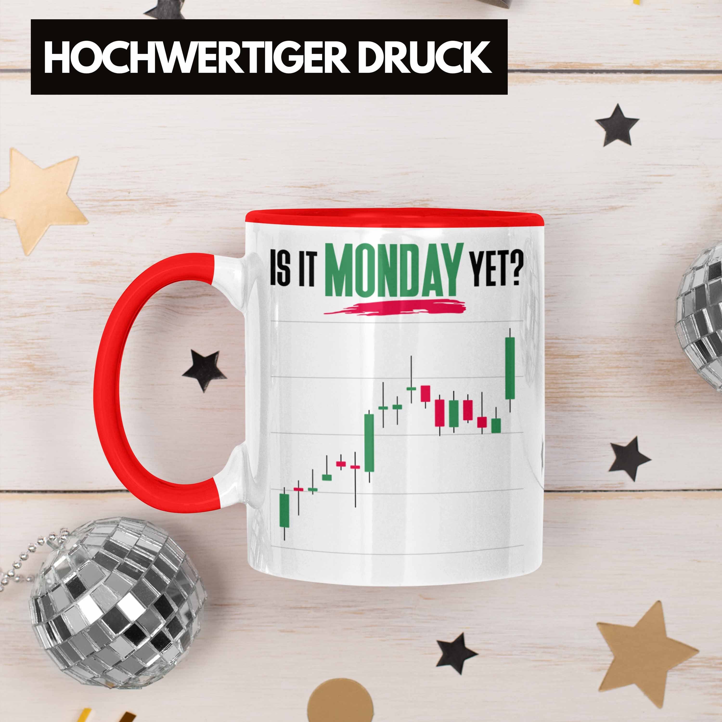 Trendation Tasse Aktien Monday Aktien für Yet?" Geschenk Trading Lustiges "Is Tasse Rot It