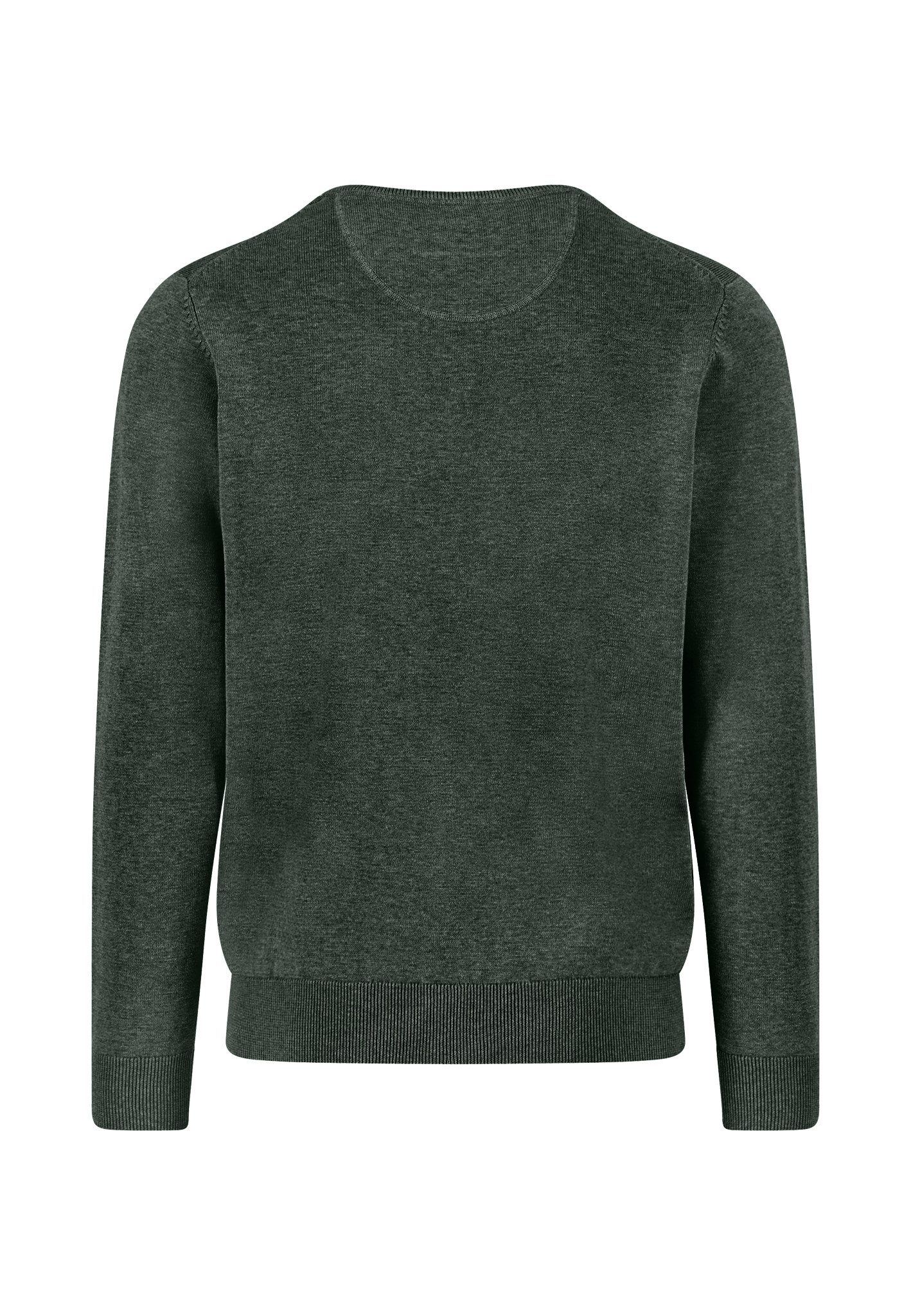 FYNCH-HATTON Strickpullover O-Neck, Superfine dark ivy günstig online kaufen