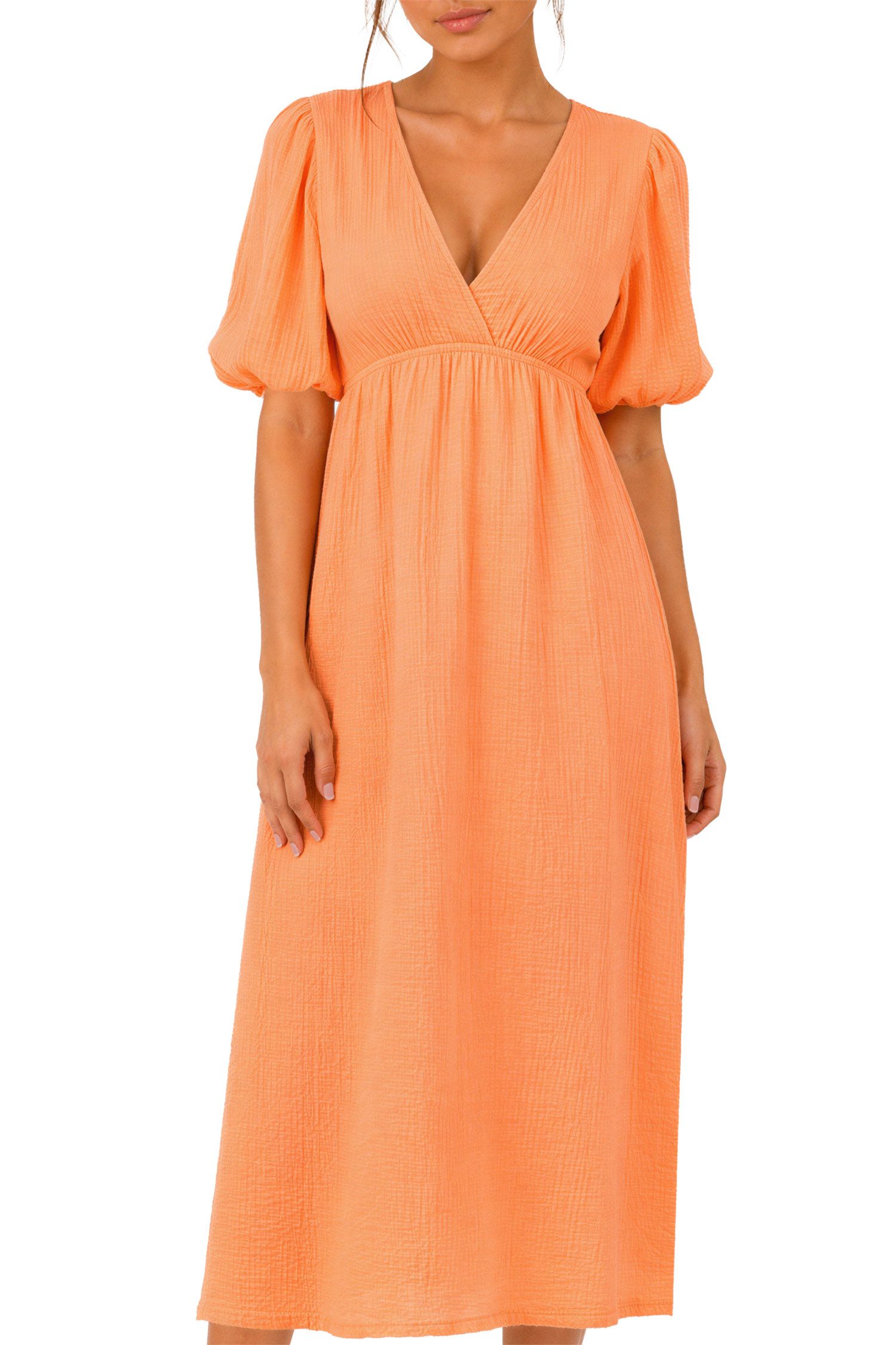 Sommerkleid Damen Relaxed Fit Dress Musselin 25RSW077