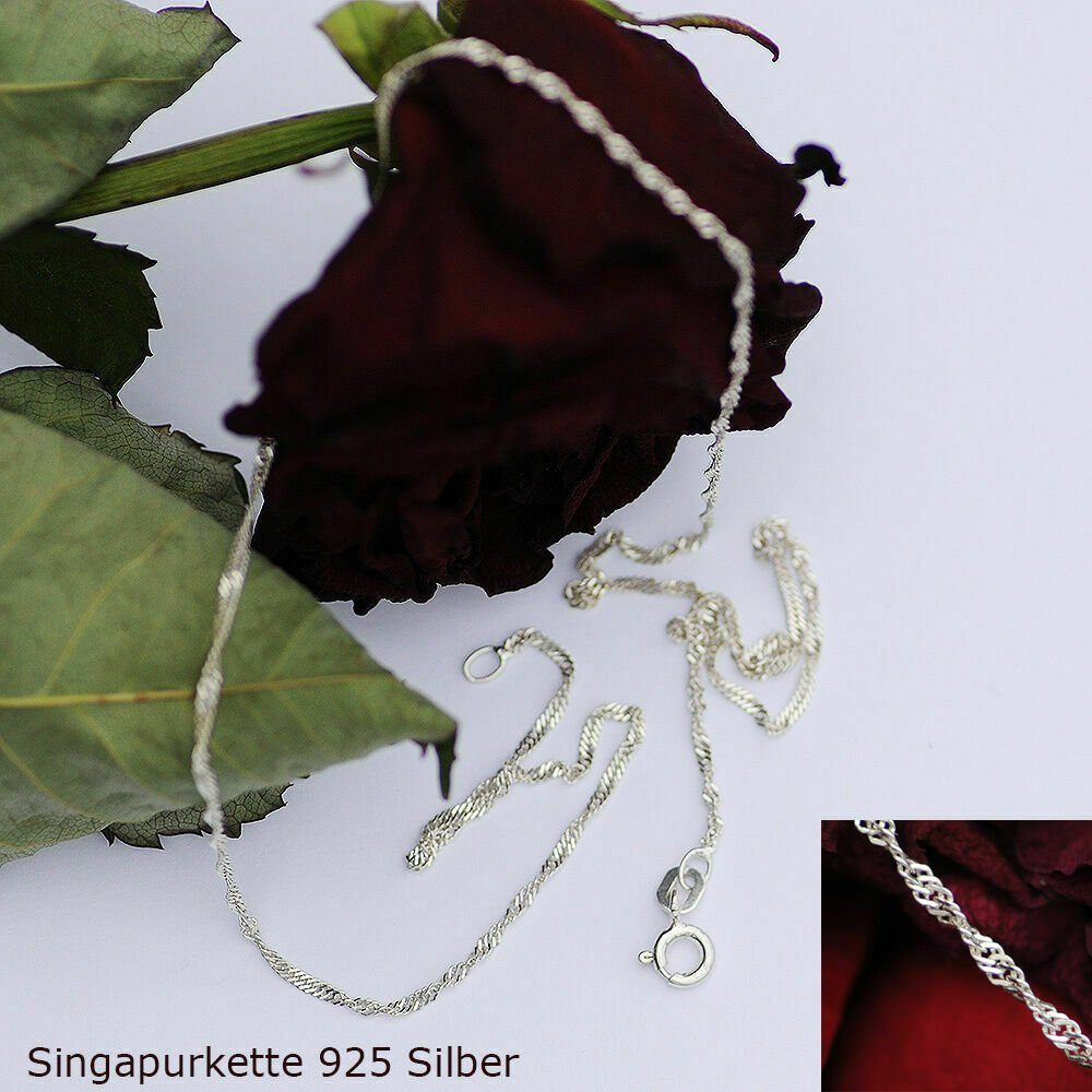 HOPLO Silberkette Silberkette Singapurkette Breite 1,8 mm Länge 40 cm 925 S günstig online kaufen