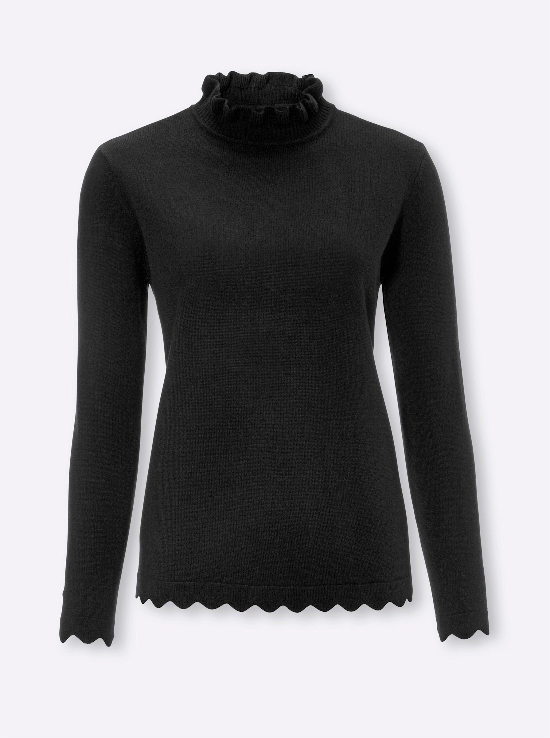 Sieh an! Strickpullover Stehkragenpullover . günstig online kaufen