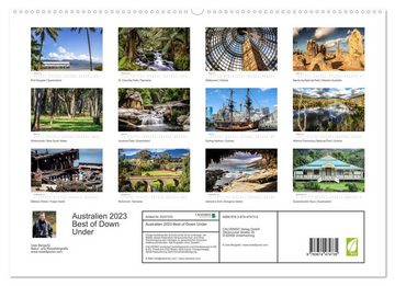 CALVENDO Wandkalender Australien 2023 Best of Down Under (Premium, hochwertiger DIN A2 Wandkalender 2023, Kunstdruck in Hochglanz)