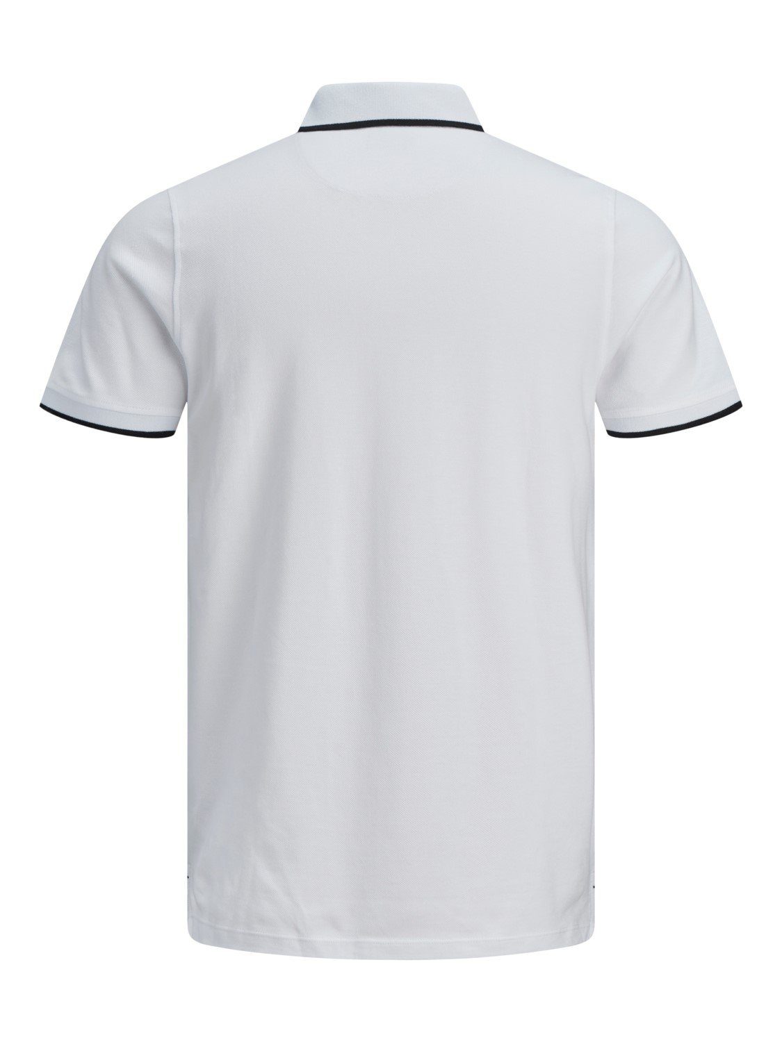 Jack & Jones Poloshirt Polo Pique (1-tlg) Hemd Weiß 3613 in JJEPAULOS Sommer Cotton Shirt Kragen