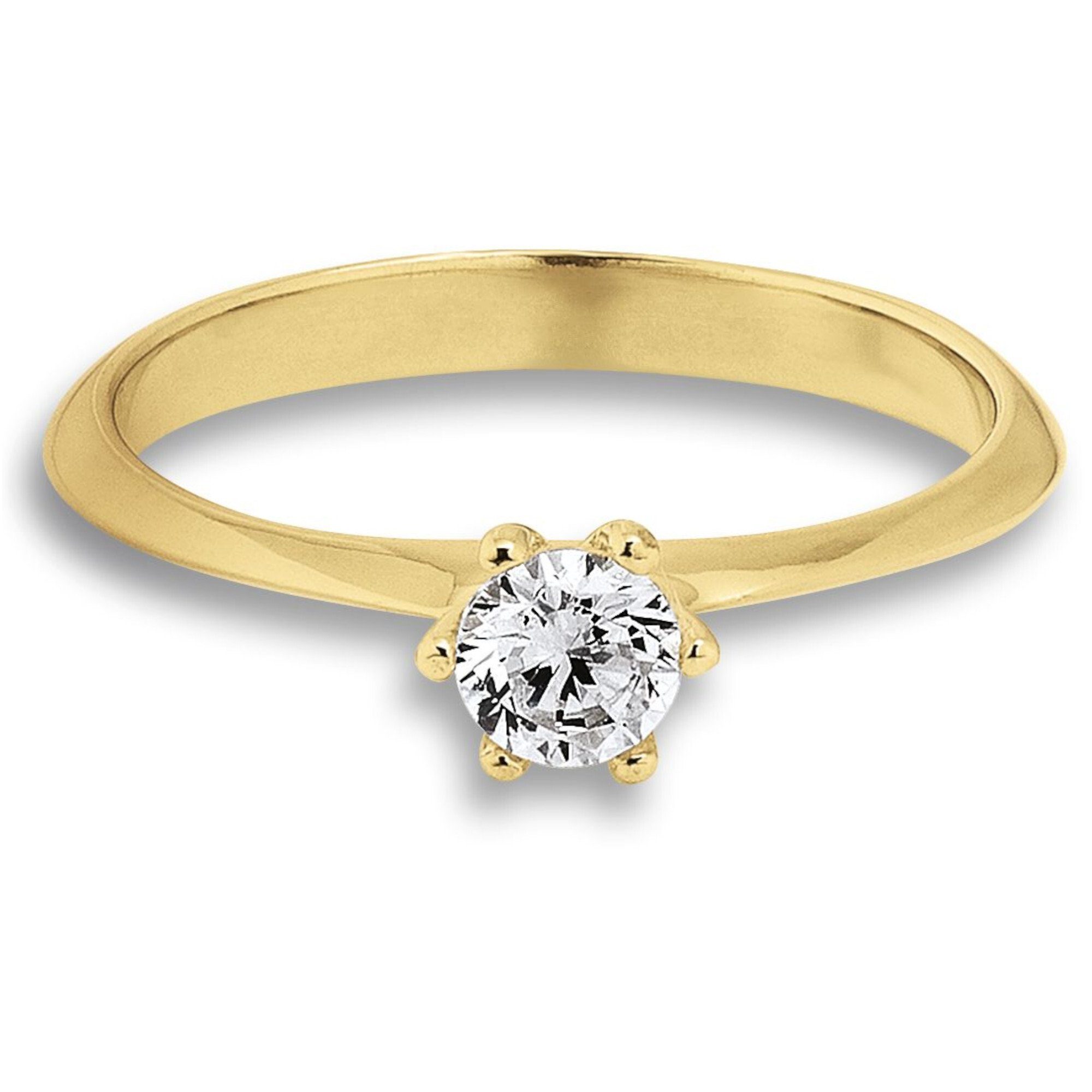 ONE ELEMENT Goldring Zirkonia Ring aus 333 Gelbgold, Ihr persönliches Symbo günstig online kaufen