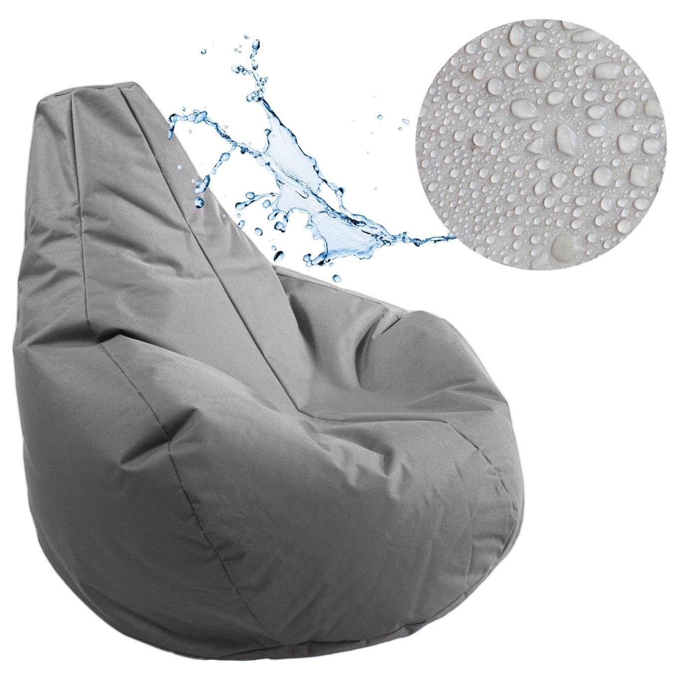 AD.CON Sitzsack Gamer Sitzsack mit Füllung Puff Relax-Sessel Bodenkissen Bean Bag (Sitzsack mit Füllung), Hergestellt in Polen