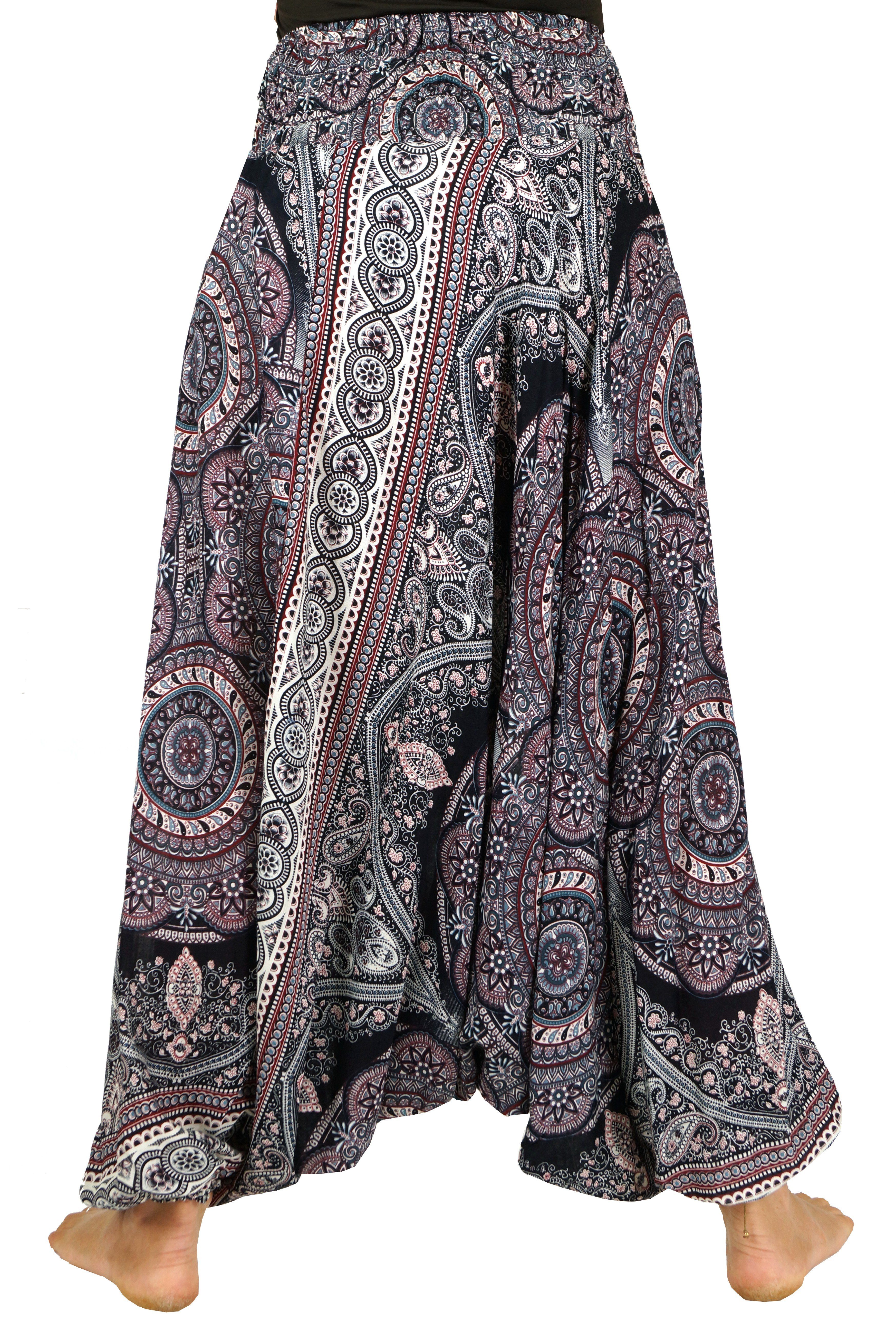 Guru-Shop Relaxhose Afghani Hose, Overall, Jumpsuit, Haremshose,.. Ethno Style, alternative Bekleidung
