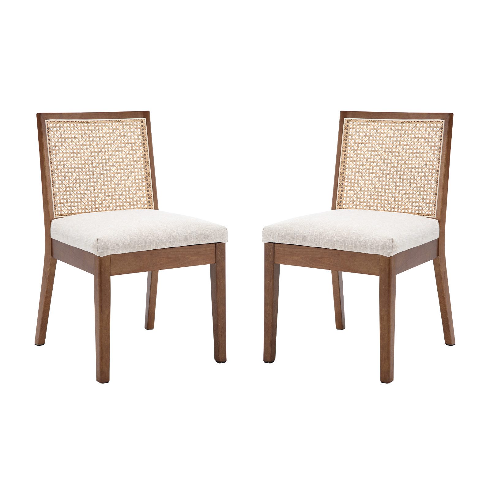 WAHSON OFFICE CHAIRS Esszimmerstuhl Vintage Rattan Esszimmerstühle 2er Set, günstig online kaufen