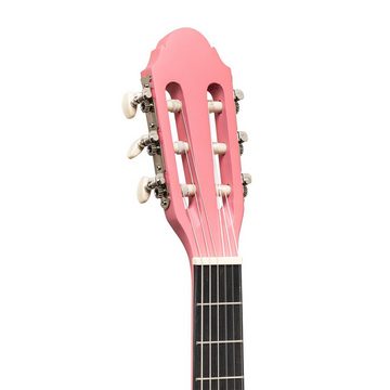 Stagg Konzertgitarre C430 M PK 3/4 Kindergitarre Konzertgitarre pink matt klassische Git...