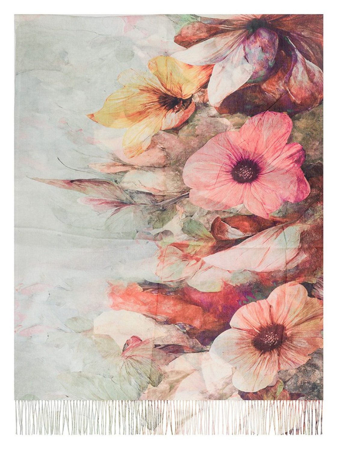 chic4home Schal Color Flow, (1-St. 1-teilig), sommerlicher Damen Schal mit buntem Muster