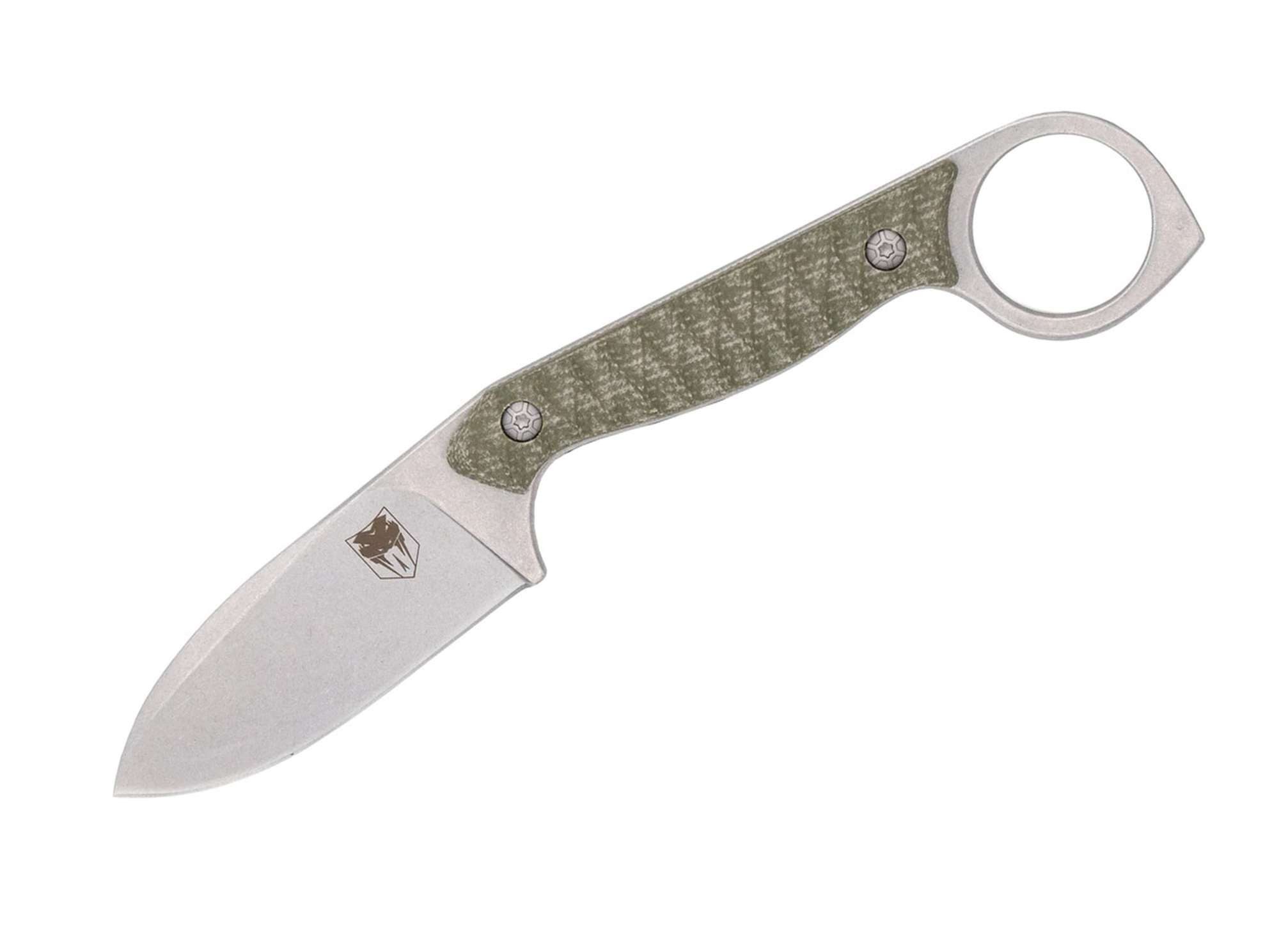 CobraTec Taschenmesser Feststehendes Messer Wolfteeth OD Green