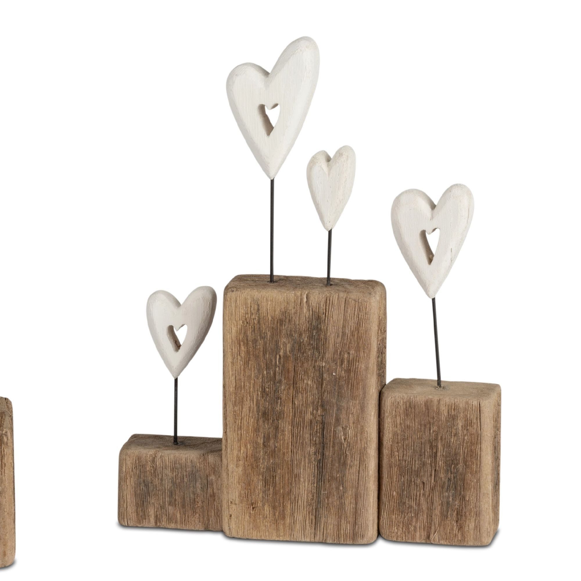 formano Dekofigur, Farbe: Braun, Motiv: Herzen