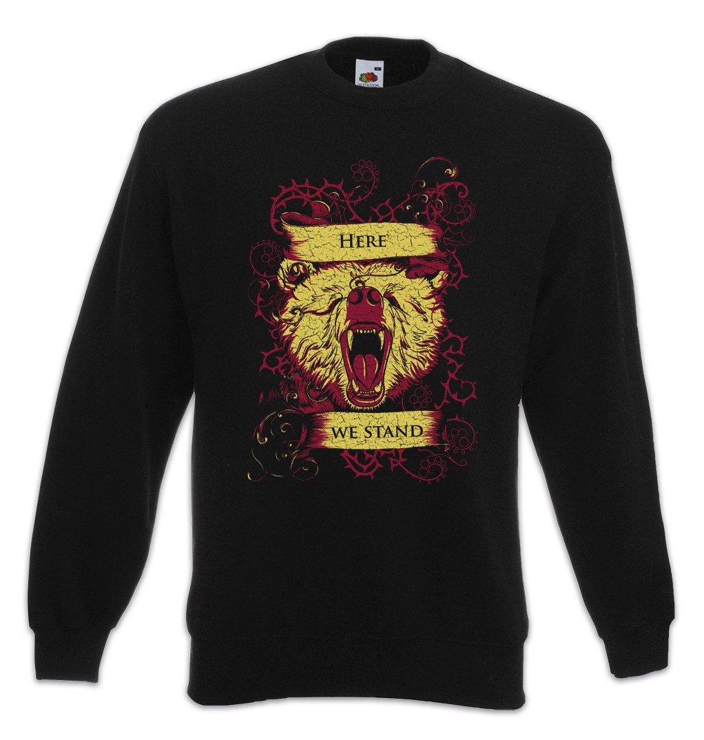 Urban Backwoods Sweatshirt Here We Stand Sweatshirt Affe Cowboy Hut Stern Star Western Hat (1-tlg) Western Saloon Square Dance