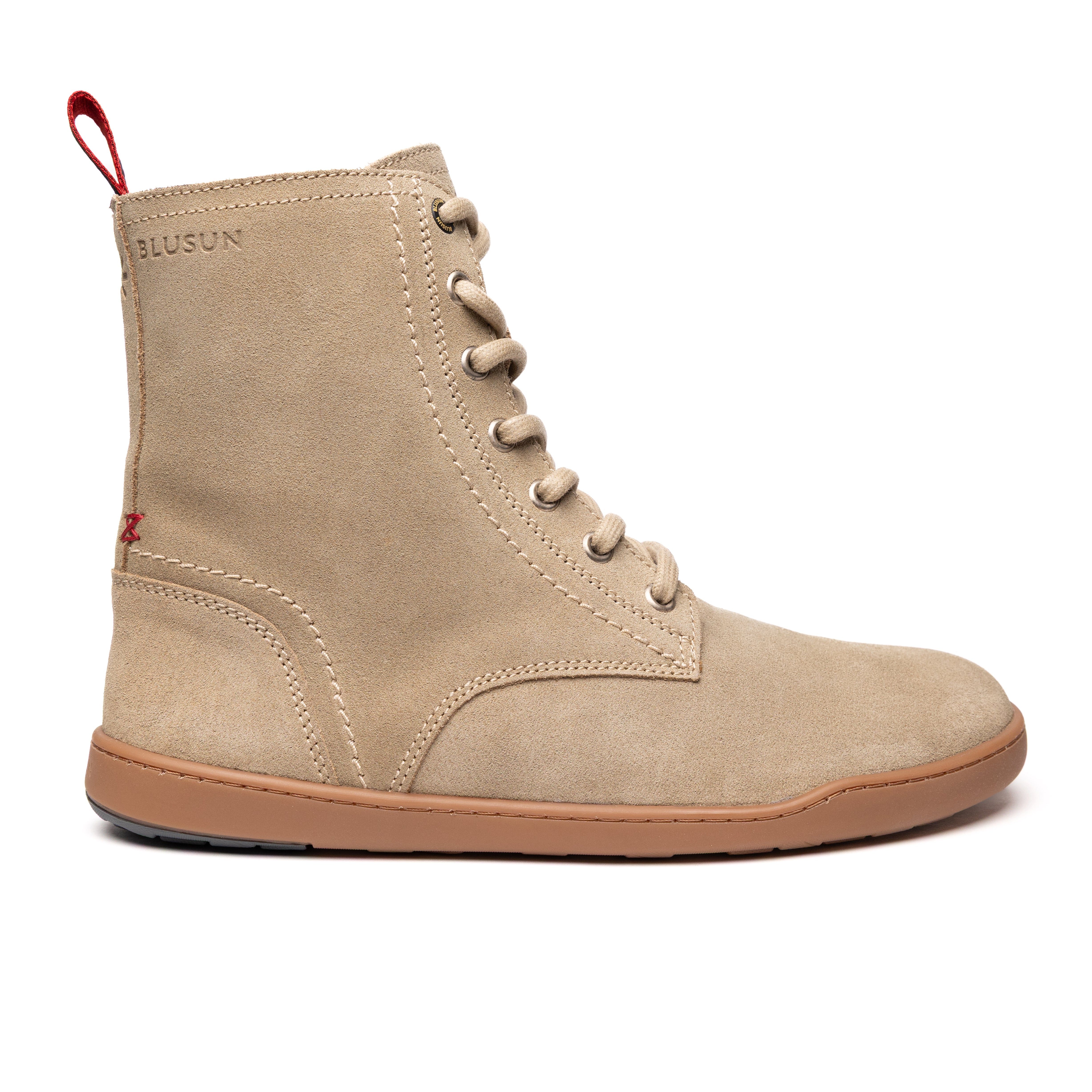 BLUSUN BLSN-040W beige Barfußschuh (1 Paar, flexible Barfußsohle) Leder