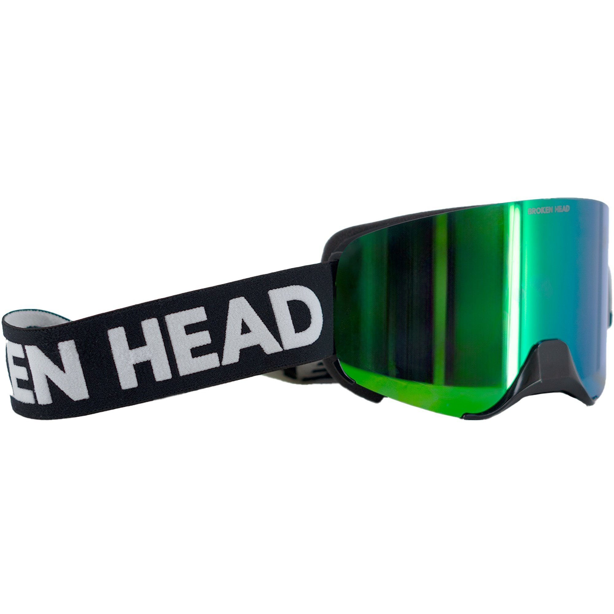 Broken Head Motorradbrille MX-Struggler Grün, Magnetische Gläser