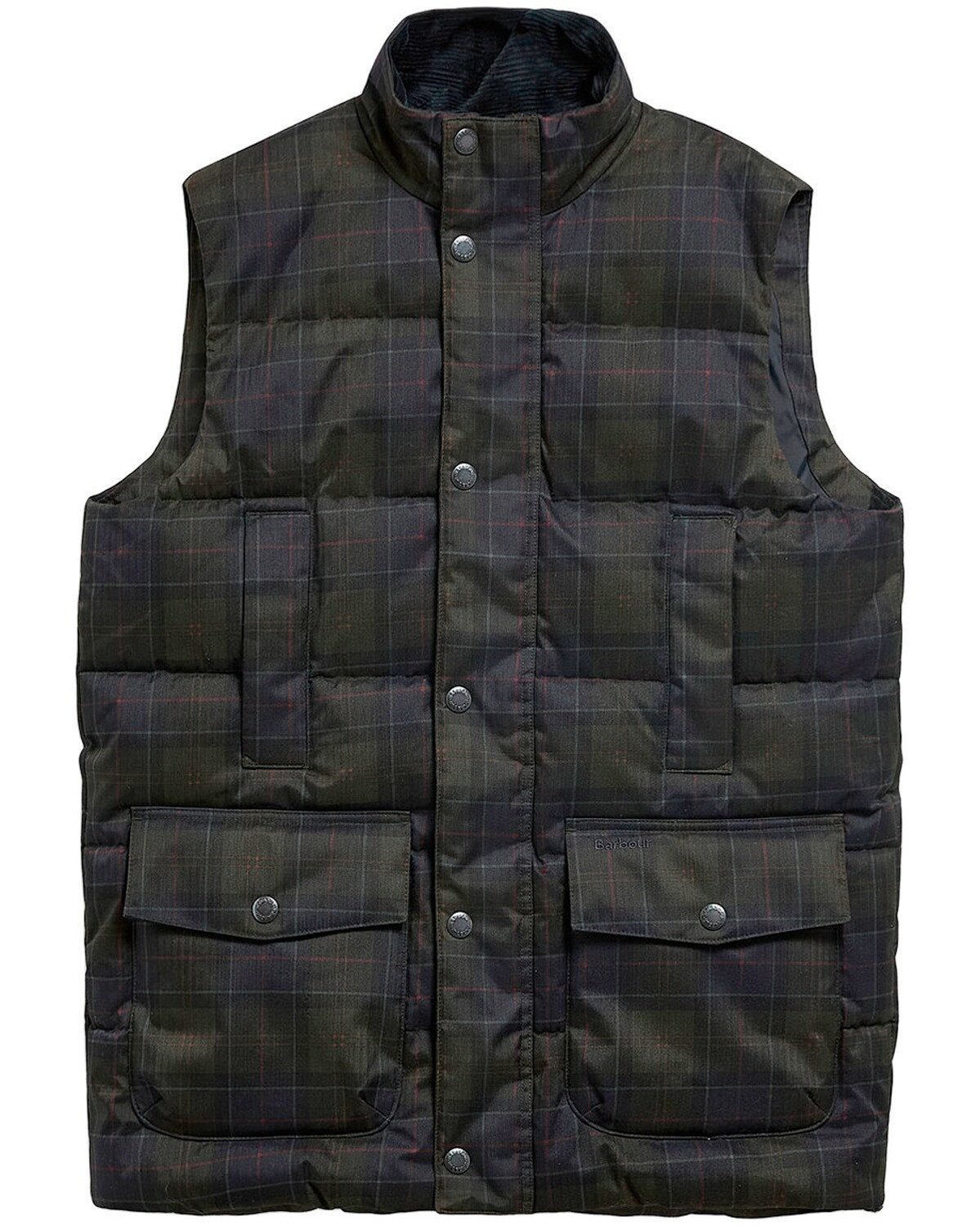 Barbour Steppweste Steppweste Lonnen Tartan Puffer Gilet