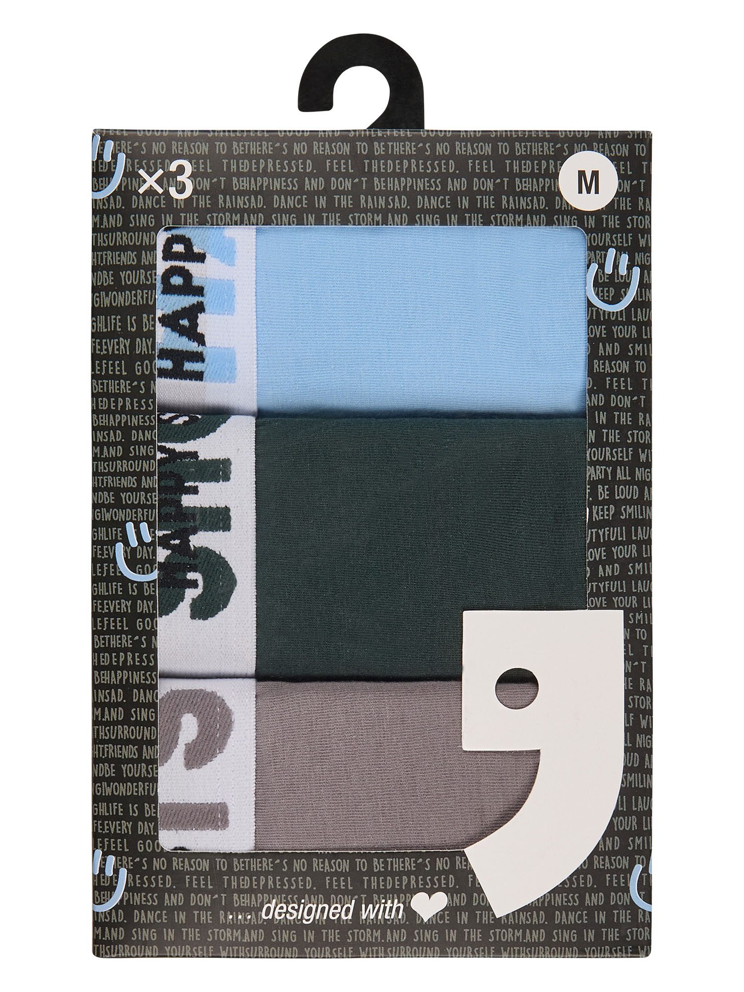 HAPPY SHORTS Boxer Jersey (3-St) Boxershorts, Herren Unterhose
