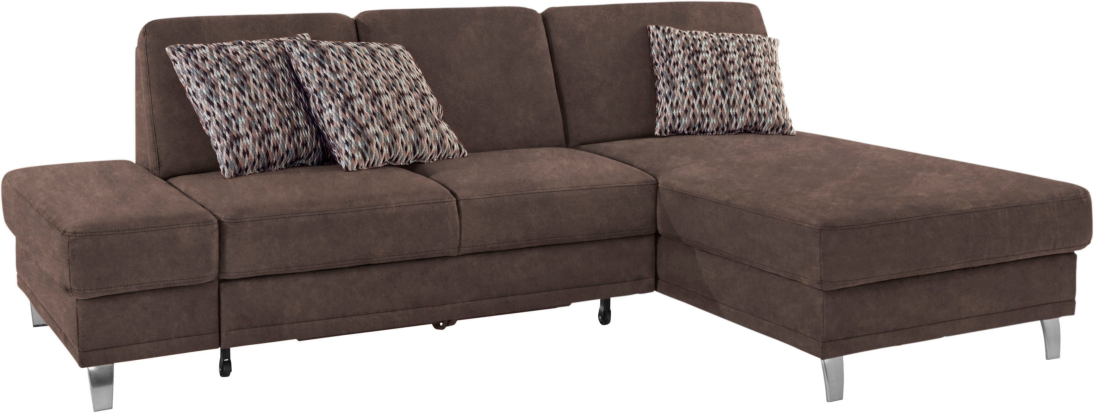 sit&more Ecksofa Clio L-Form, optional Schlaffunktion oder Vorziehsitz und Bettkasten, Federkern
