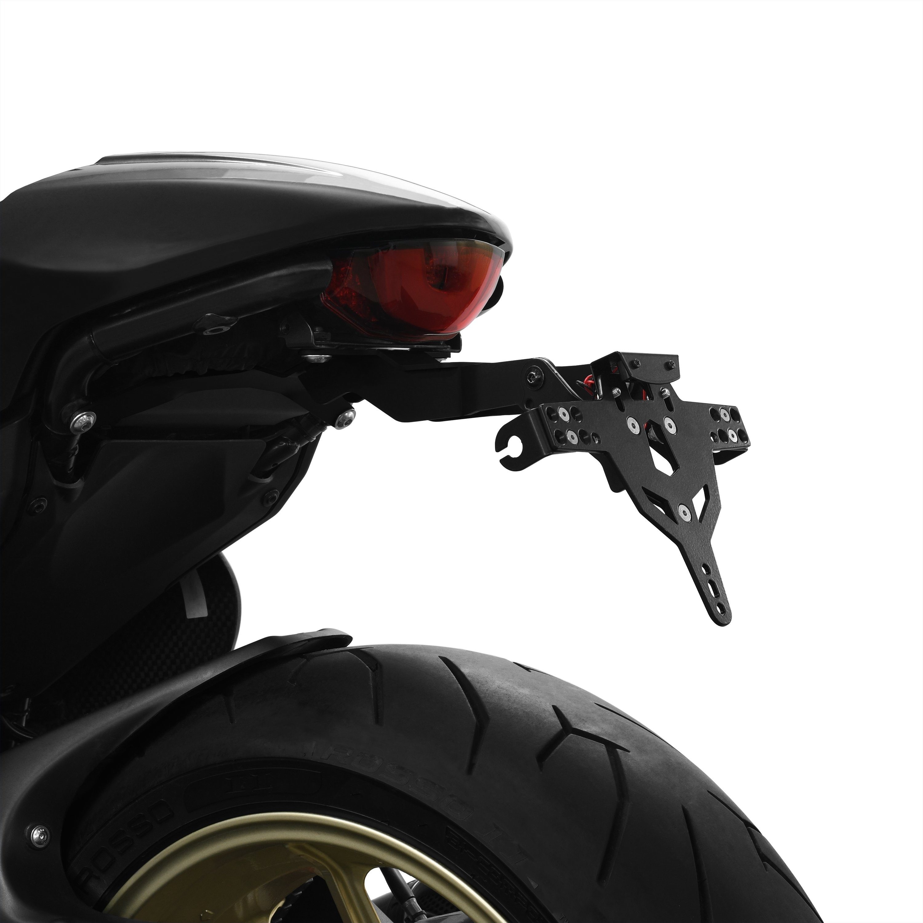 ZIEGER Kennzeichenhalter Pro Kennzeichenhalter kompatibel mit Ducati Scrambler 800 BJ 2017- Sch
