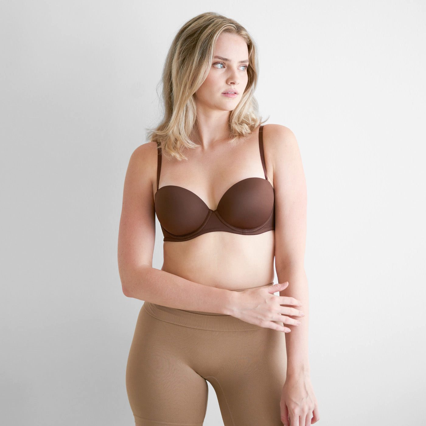 Creamy Fabrics Soft-BH Ultra Push-Up BH-Braun-80D (1-tlg)