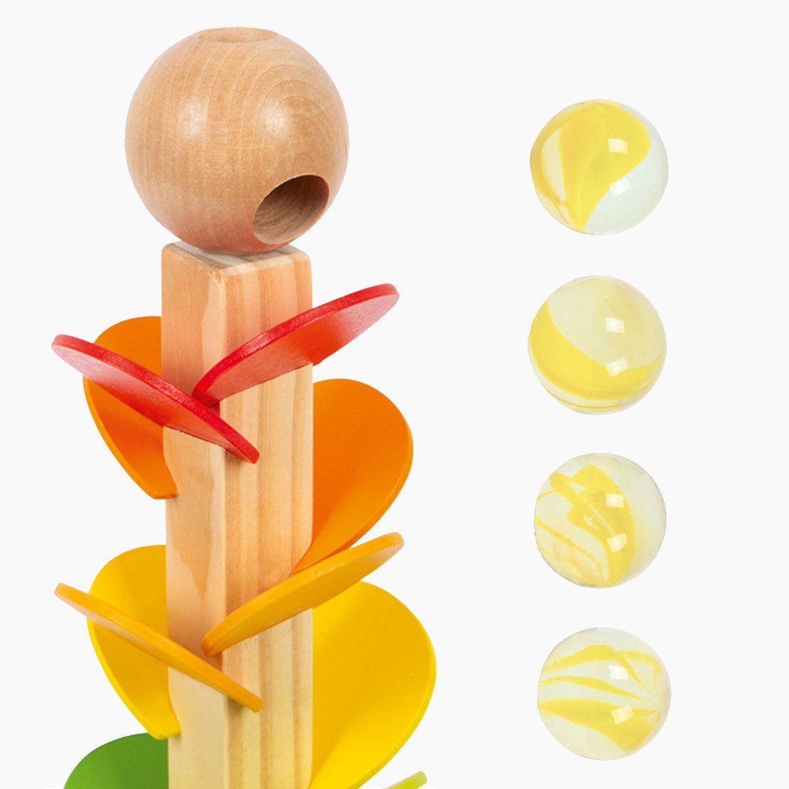 Small Foot Spielzeug-Musikinstrument Klang-Murmelbahn Regenbogen, (packung, 3 tlg., set), faszinierendes Klangerlebnis