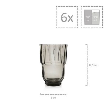 SÄNGER Gläser-Set Casablanca Wassergläser Set, Glas, 300 ml, spülmaschinengeeignet