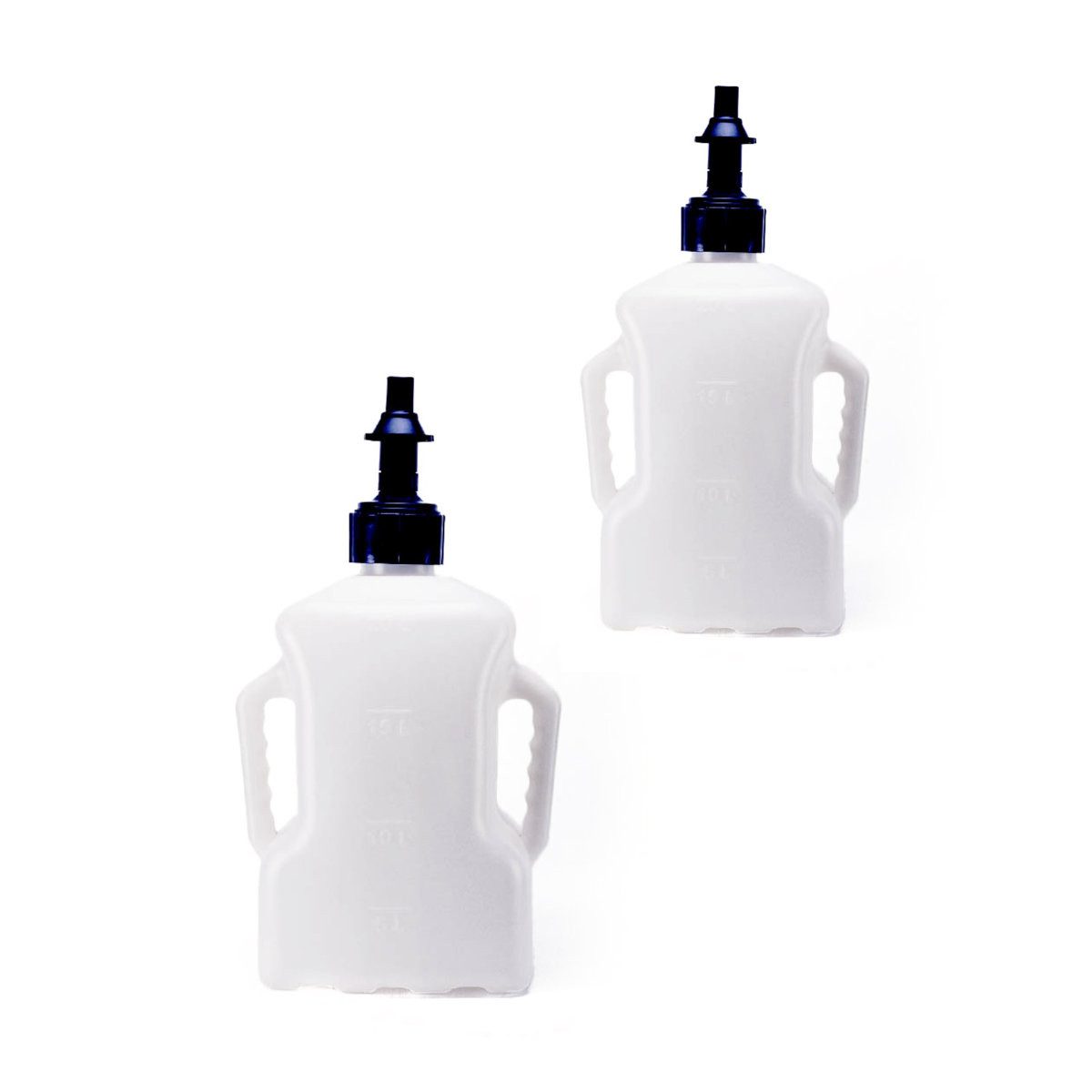 ConStands Motorradheber 2x Motorrad Schnelltankkanister 20 Liter Kanister # schwarz Spar-Set