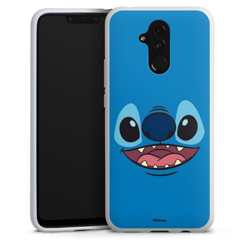 DeinDesign Handyhülle Lilo & Stitch Disney Offizielles Lizenzprodukt Stitch Closeup, Huawei Mate 20 Lite Silikon Hülle Bumper Case Handy Schutzhülle