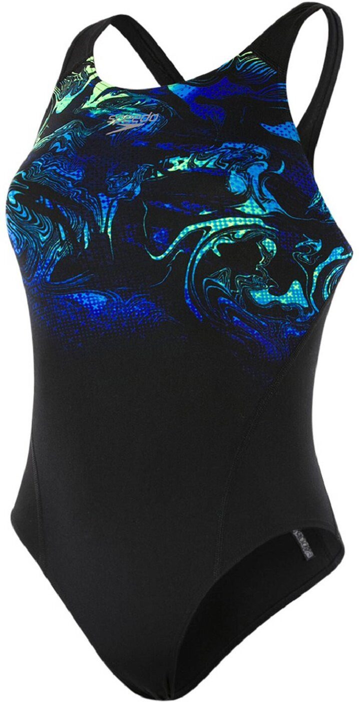 Speedo Schwimmanzug PLMT M/LEG PNL RCBR AF BLK/BL