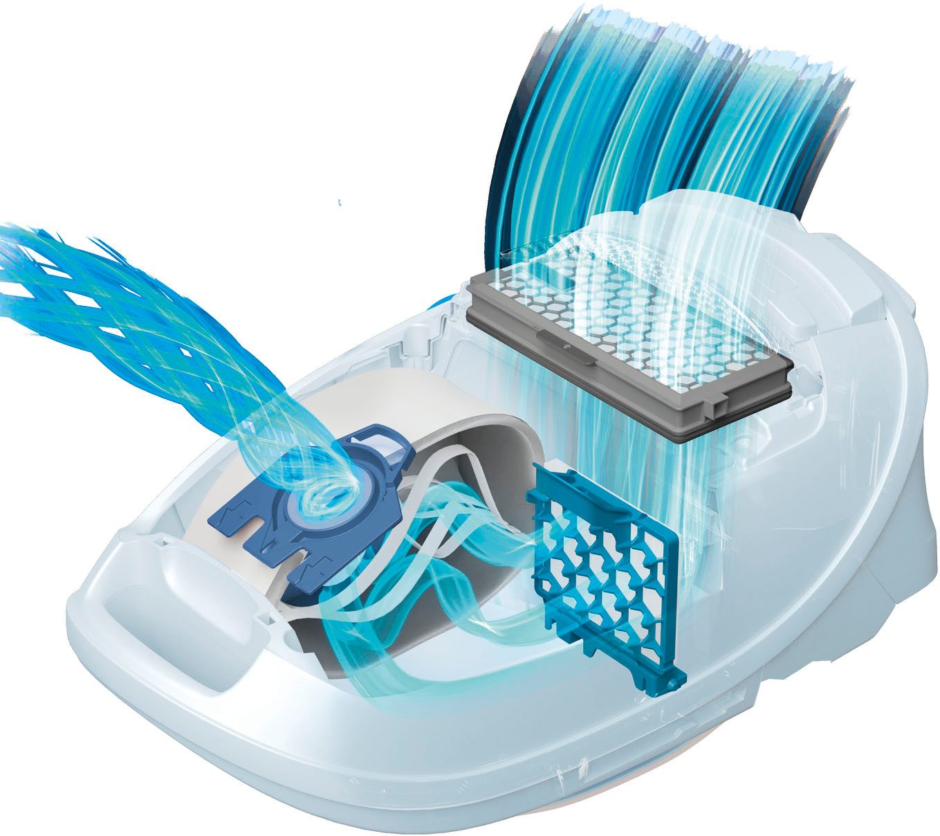 Miele Staubsaugerbeutel Miele Original Zubehör -XXL-Pack Staubsaugerbeutel GN HyClean Pure 2.0, passend für Miele, 16 St.