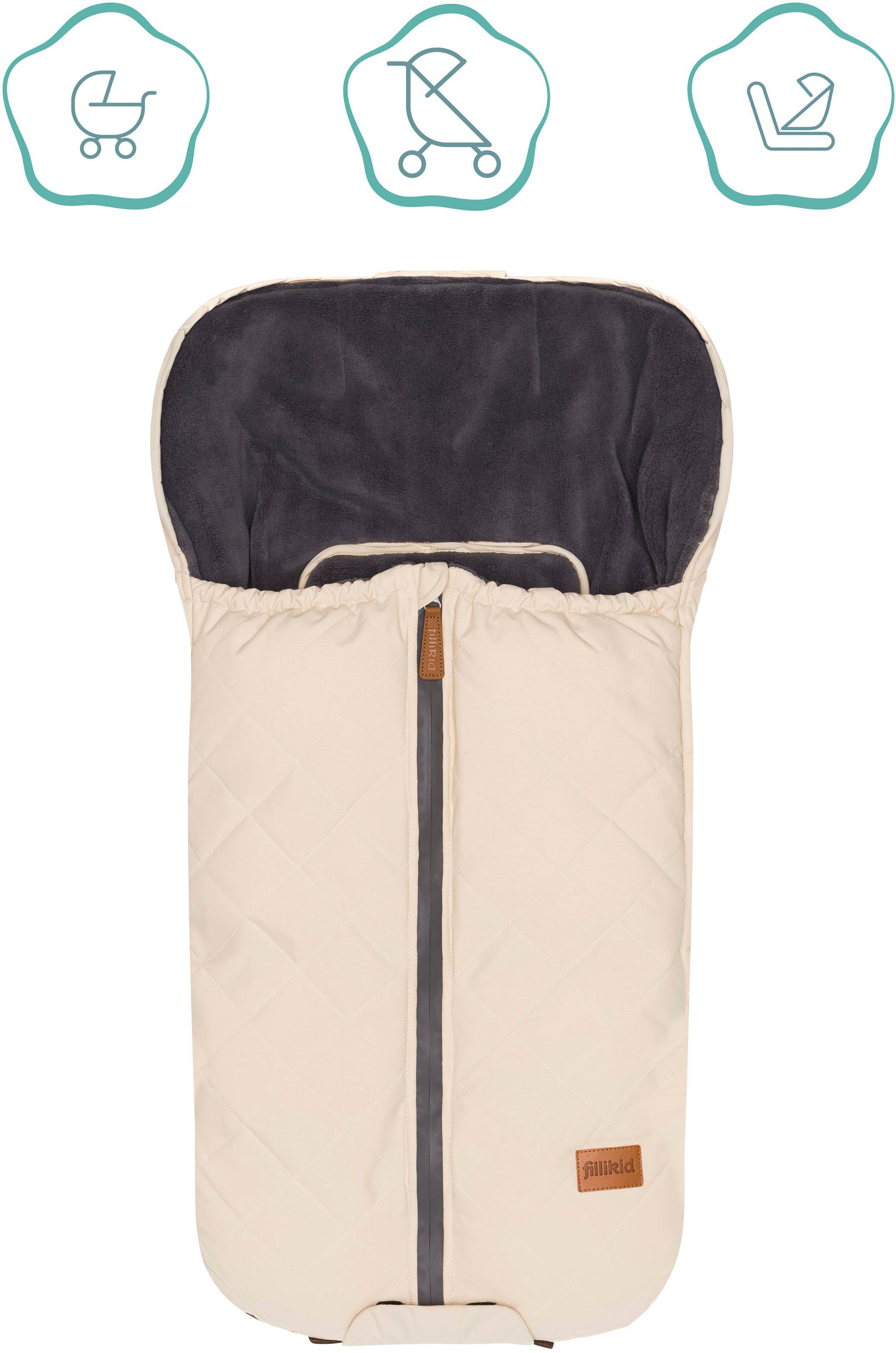 Fillikid Winterfußsack, Fußsack ivory Nevado,