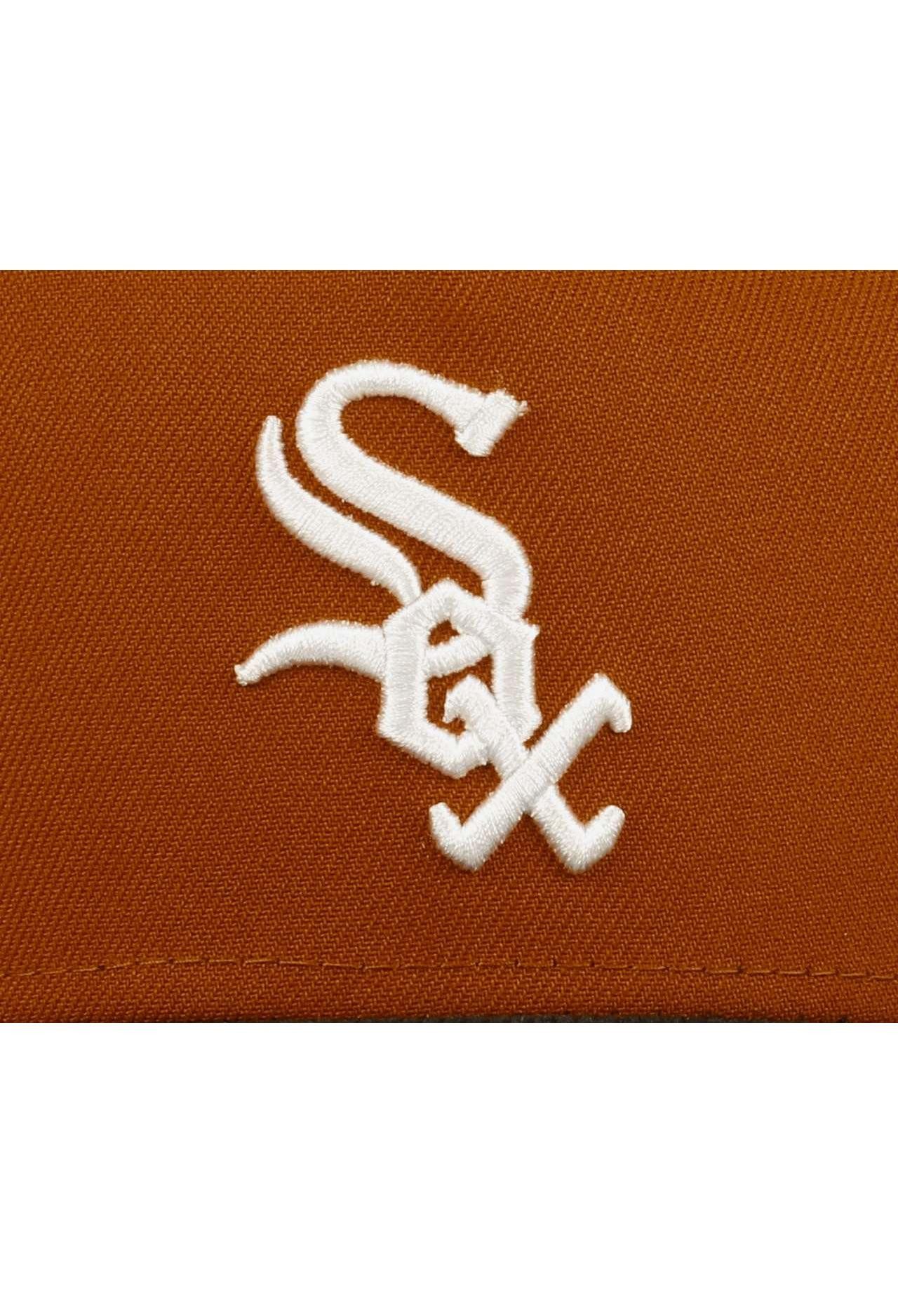 New Era Baseball Cap Chicago White Sox MLB Inaugural Year Sidepatch Orange Black Cord 9Fort (1-St)